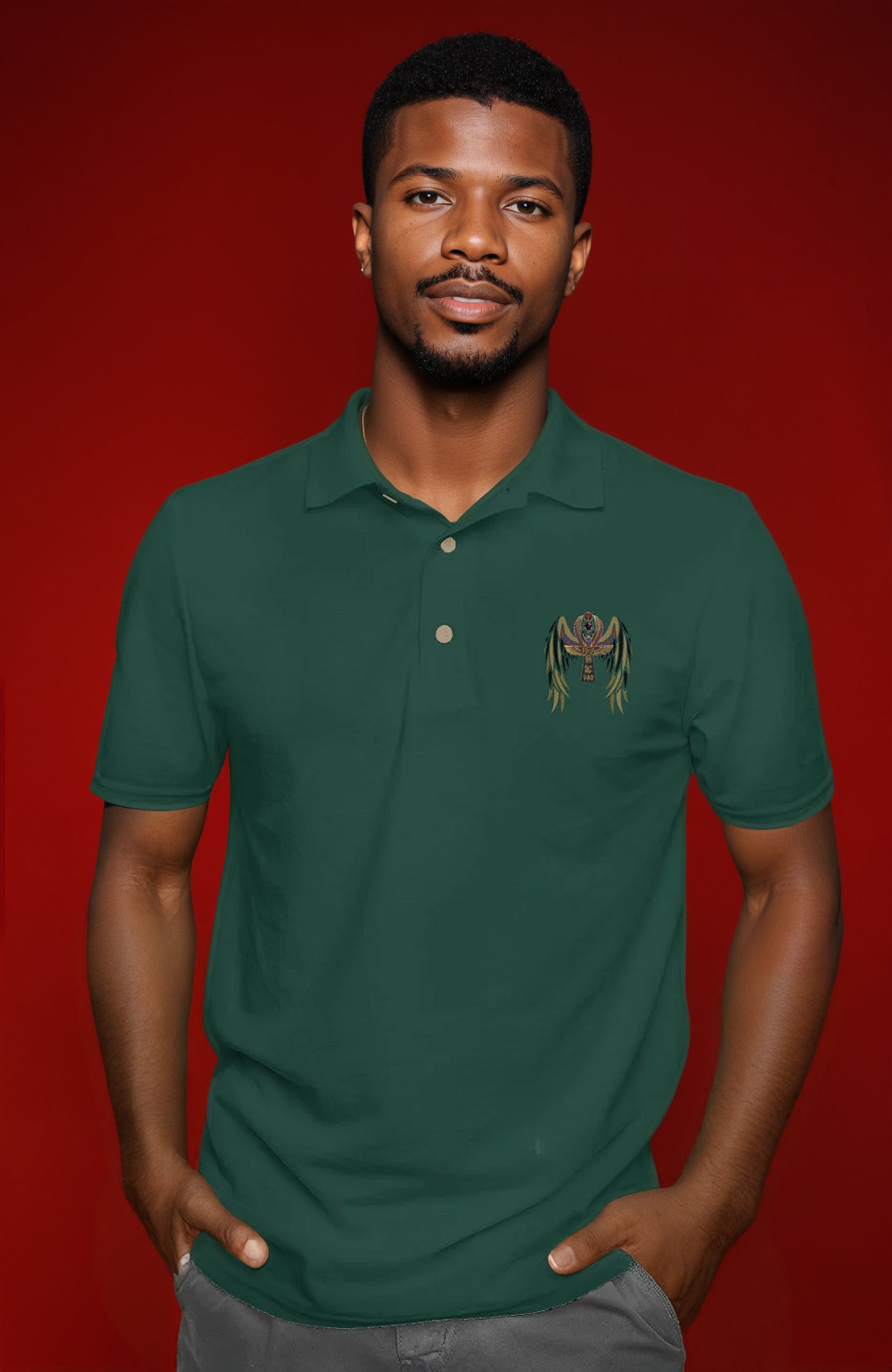 gildan cotton polo